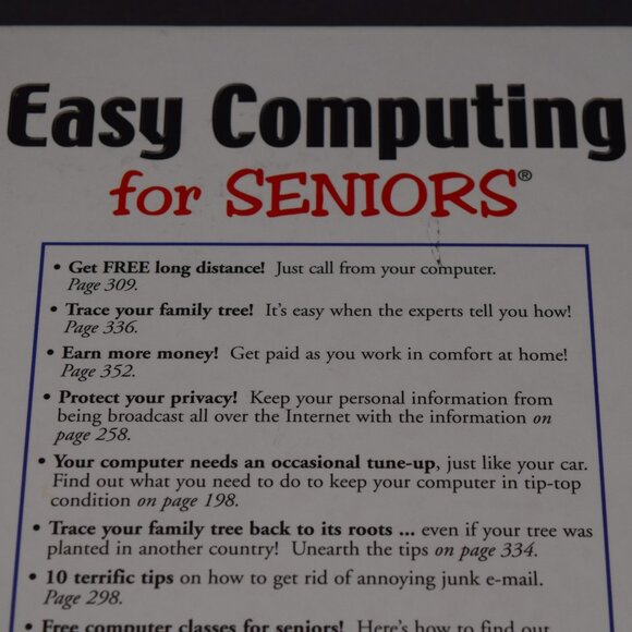 Easy Computing for Seniors Handbook From Startup to Shut Down Excellent 2007 - Picture 3 of 16